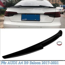 Heckspoiler für Audi A4 S4 B9 RS4 M4 Optik Heckflügel Schwarz Glanz Spoiler 2017