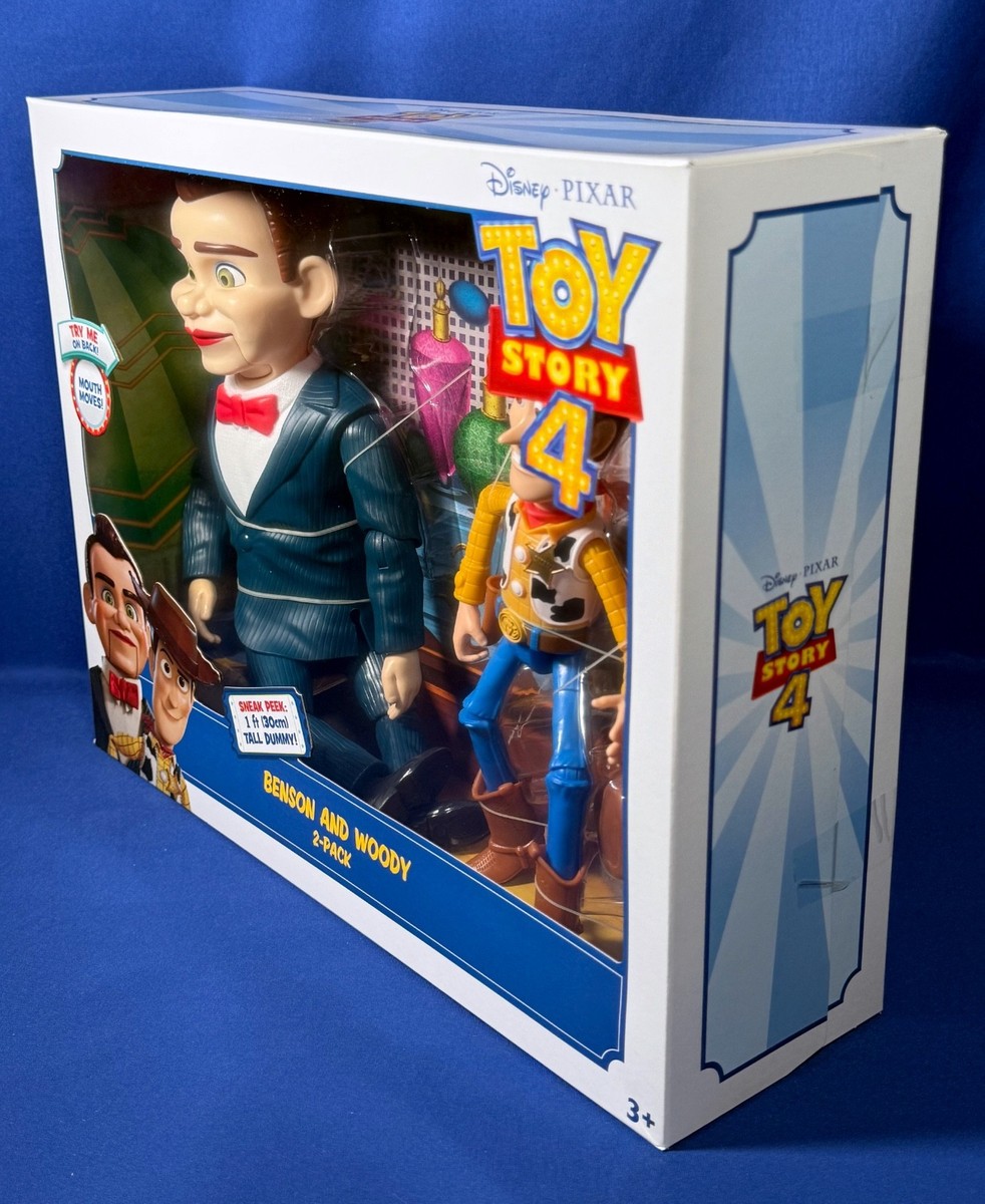 Toy Story 4 BENSON & WOODY 2-PACK 1-Foot Tall Dummy RARE SCARED