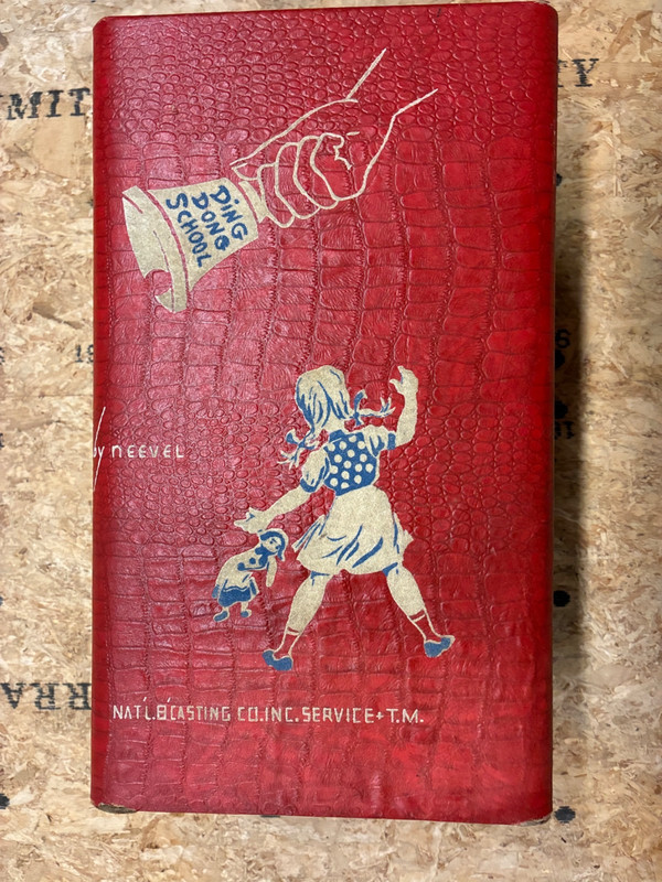 Vintage 1950’s "Ding Dong School" Red Doll Wardrobe / Travel Trunk