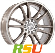 Keskin KT12 Racing bronze lip polish 8x18" ET45 LK5 108 ML 72.6 Alufelgen 18 ...