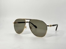 New Authentic Gucci GG1220S-002 Men's Gold  Brown Sunglasses 59-14-145