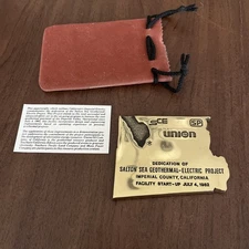 salton sea geothermal Paperweight 76 Union imperial county California 1982 Start