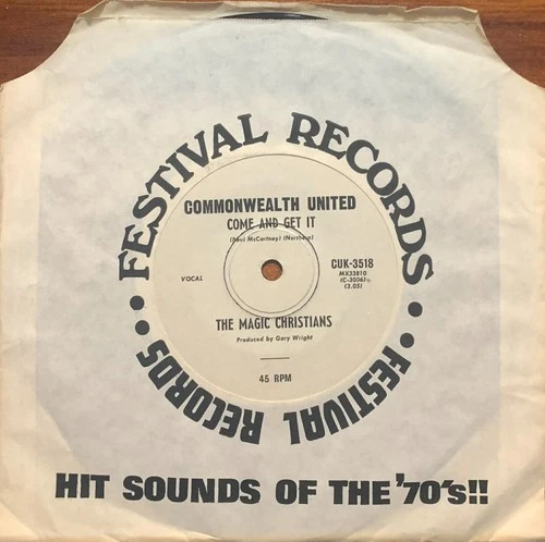 Magic Christians - Come And Get It / Nats 1970 Rock Psych Oz 45 Beatles