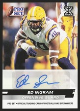2022 Pro Set Draft #PSA-EI1 Ed Ingram Autographs AU