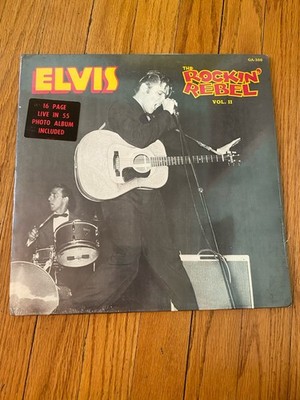 ELVIS PRESLEY ELVIS THE ROCKIN  REBEL VOL. 2 SEALED! LP W/ 16 PAGE BOOK FREE SHP