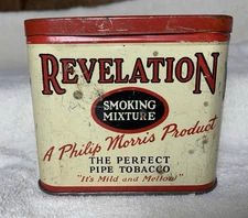 Vintage Revelation Smoking Mixture Tobacco Pocket Tin A Philip Morris Product 