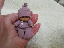 Ooak dollshouse miniature baby 1/12th scale doll house handmade 6 cm
