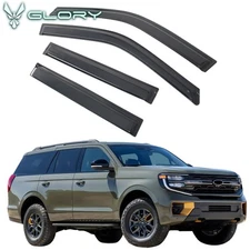 Fits 18-25 Ford Expedition Lincoln Navigator Window Visors Rain Guard Deflector