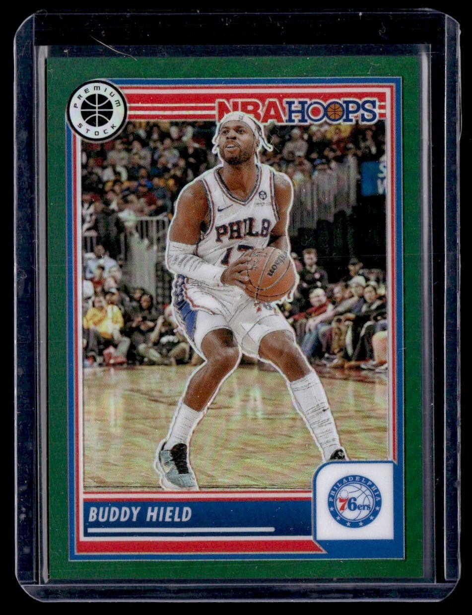 2023-24 Panini Hoops Premium Stock Green Buddy Hield 73/75 #188