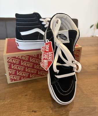 VANS Sk8-Hi Platform 2 Unisex Sneaker Schwarz/Weiß High Top Plateau EU 36