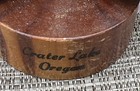 Crater Lake Oregon Wooden Salt And Pepper Shakers On Stand — photo 2