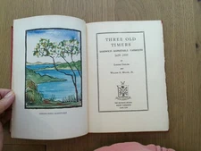 RARE 1939 /3 OLD TIMERS 1ST /LTD printing #32 w/handpainted & WOODCUTS/ CAPE COD