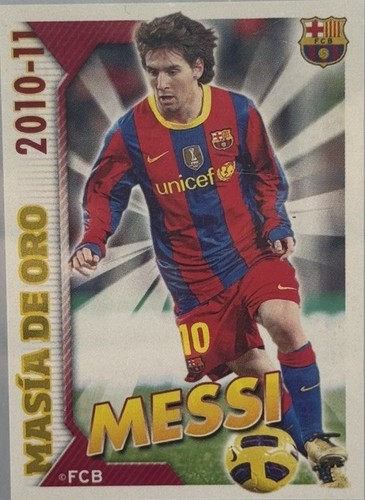 LIONEL MESSI BARCELONA STICKER 112 AUTOGRAPH SIGNED PRINT 2007