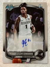 Jason Edwards 2025-26 Bowman Chrome University 1st Prospect RC Auto