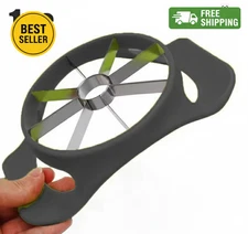 Stainless Steel Apple Slicer, 8-Slice Fruit Corer & Cutter, Dishwasher Safe