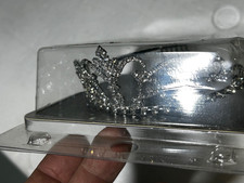 Princess Austrian Bridal Crystal Wedding Hair Tiara Crown Prom Veil Headband 90s