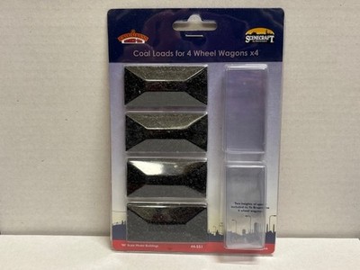 Bachmann Spur 00 Ladegut Coal Loads for 4 Wheel Waggon je 63x30 mm 44-551