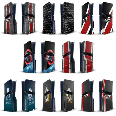 OFFIZIELLE EA BIOWARE MASS EFFECT GRAFIKEN VINYL SKIN FOR PS5 PRO DISC CONSOLE
