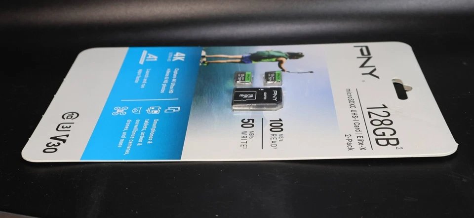 PNY 128GB Elite-X MicroSDXC UHS-I Memory Cards, 2-Pack - Image 4 of 4