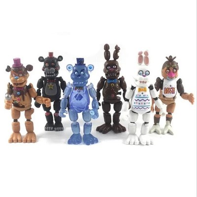 6Pcs Five Nights At Freddy s Articulated Action Figure FNAF Toys Have Light