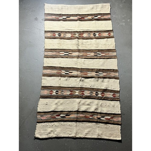 Vintage 1950s 1960s Mid-Century Kilim Runner Rug Hand Crafted Handmade