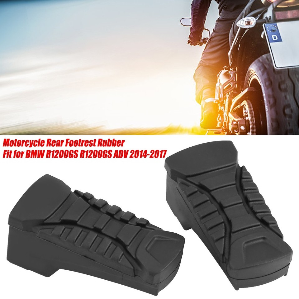 Motorcycle Rear Footpegs Plate Footrest Rubber Pad Cover For R1200GS ...