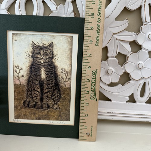 JAY WENNERSTEN Smiling Cat Picture Signed & Numbered - Picture 8 of 9