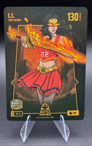 2024 Bo Jackson Battle Arena C.C. "Caitlin Clark" Battlefoil Fire #BF-43 (RC)