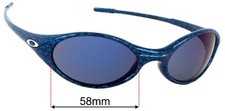 SFx Replacement Sunglass Lenses fits Oakley Eye Jacket - 58mm Wide