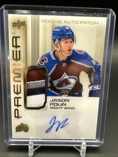2024-25 Upper Deck Premier Jason Polin Rookie Patch Autograph Gold /65 4 CLR