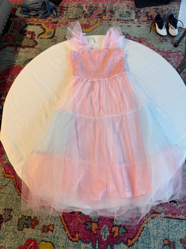 Arshiner Girls Size 12 Pink Tulle Dress New With Tags Party Flower Girl