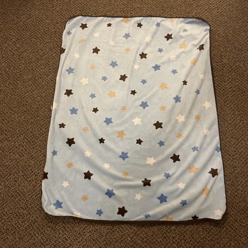 Circo Blue Brown Star Baby Blanket Target  Sherpa- Hard To Find  -*Read* - Picture 1 of 5