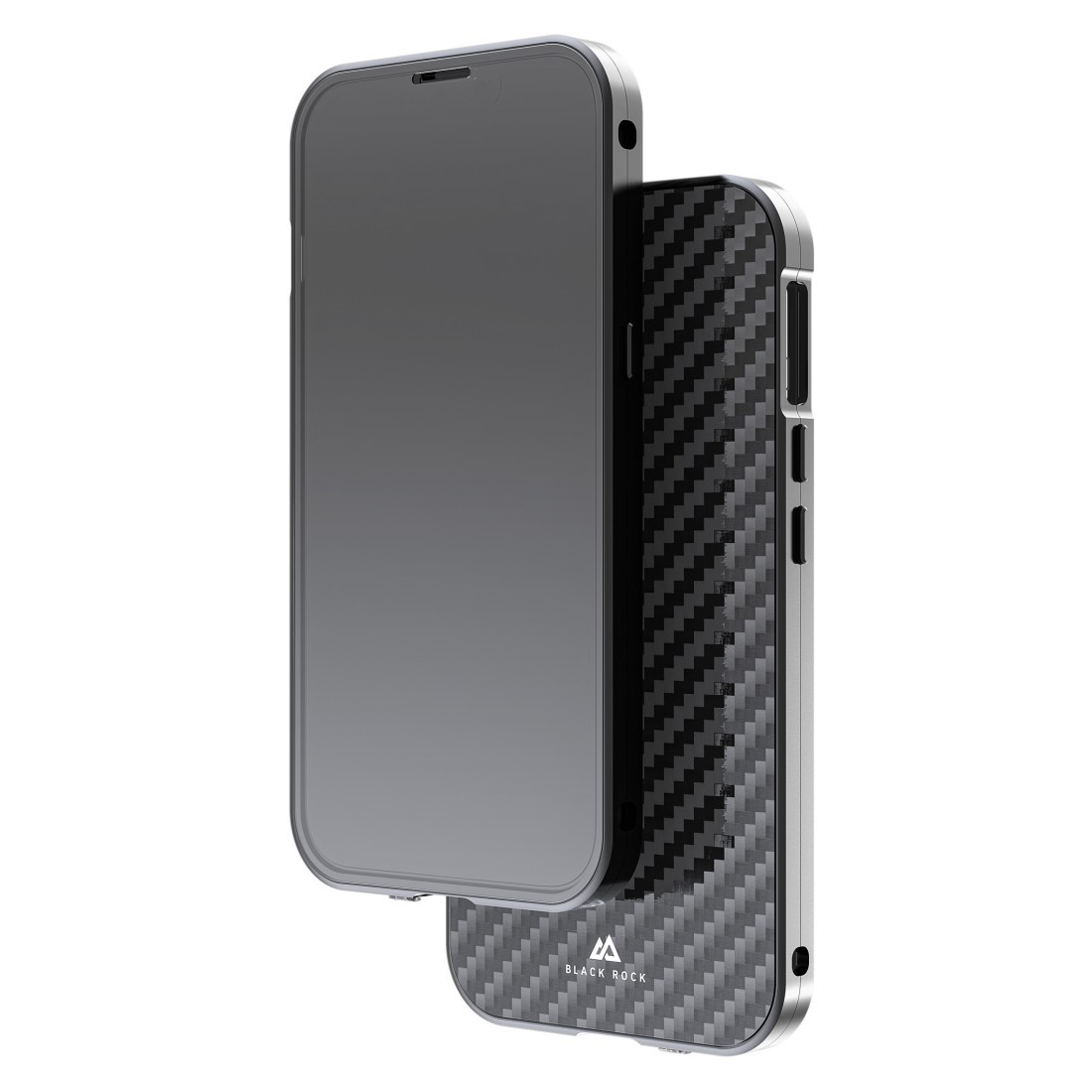 Coque intégrale iPhone 14 Max en verre noir anti-choc et rayures