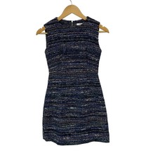 Auth DIANE VON FURSTENBERG(DVF) - Black Navy Multi Women's Dress