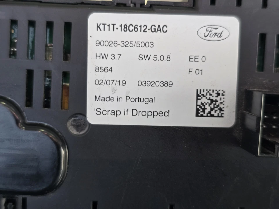 2019-2021 福特 Transit Connect 交流加热器气候控制 KT1T-18C612-GAC — 第 3/3 张图片