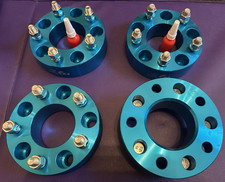 Set of 4 5x5 Blue 1.5 Aluminum 6061-T6 Wheel ...