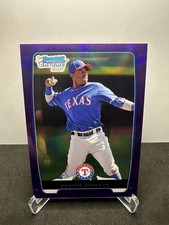 2012 Bowman Chrome Hanser Alberto BCP141 Purple Refractor /199 Texas Rangers
