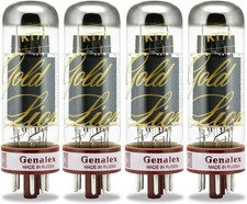 Genalex Gold Lion KT77 Vacuum Tubes Matched Quad Set Used