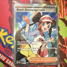 Pokemon TCG Incoraggiamento di Rosa 114/088 Segreto Raro Allenatore Supporter EN 2019