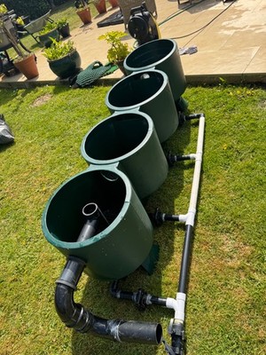 Extra Large Koi Pond Tank Filter, Vortex, 4 chambers | eBay UK