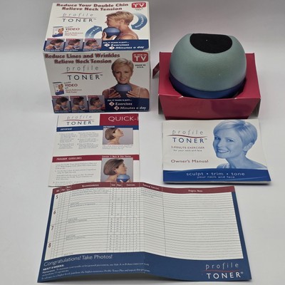 Profile Toner 3-Minute Exerciser Foam Ball For Your Neck & Face w/VHS and Poster