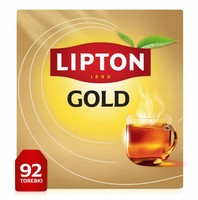 Lipton Gold Tea Schwarzer Tee 92 Teebeutel - Schwarztee Im Beutel 138G