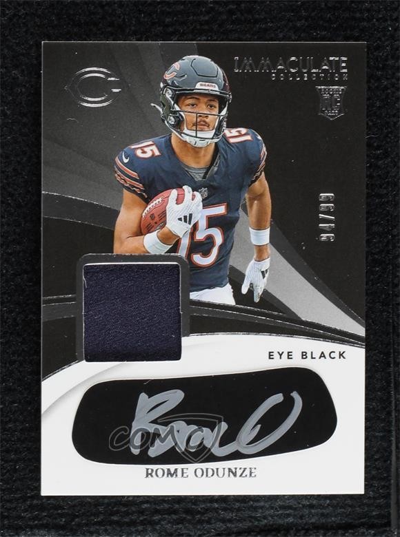 2024 Panini Immaculate Rookie Eye Black Jersey 94/99 Rome Odunze Auto RC