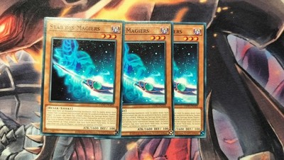 Yu-Gi-Oh! 3x Stab Des Magiers Ledd Common  Deutsch Unlimited 