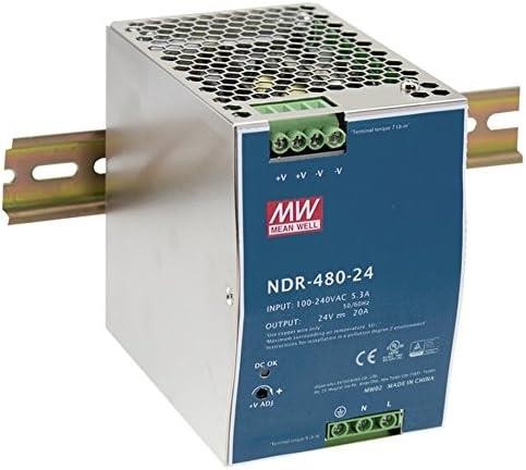 Alimentation Mean Well NDR-480-24 rail DIN 480W 24V 20A pour armoire electrique