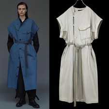 USED Y'S 23PRE DENIM SURGICAL GOWN DRESS COAT 1 GOOD