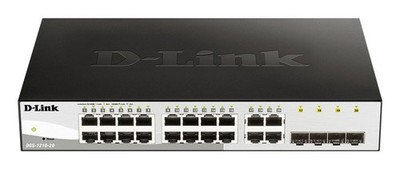 D-Link Web Smart DGS-1210-20 - Switch - 16 x 10/100/1000 + 4 x Gigabit SFP
