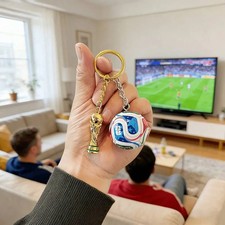 FIFA 2026 World Cup Keychain Soccer Ball Trophy Charm