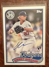 2024 Topps Series 1 - 1989 Topps Baseball Autographs Emmet Sheehan #89BA-ES (AU,