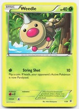 Pokemon Weedle 1/39 Kalos Starter Set LP [O9PL7X]